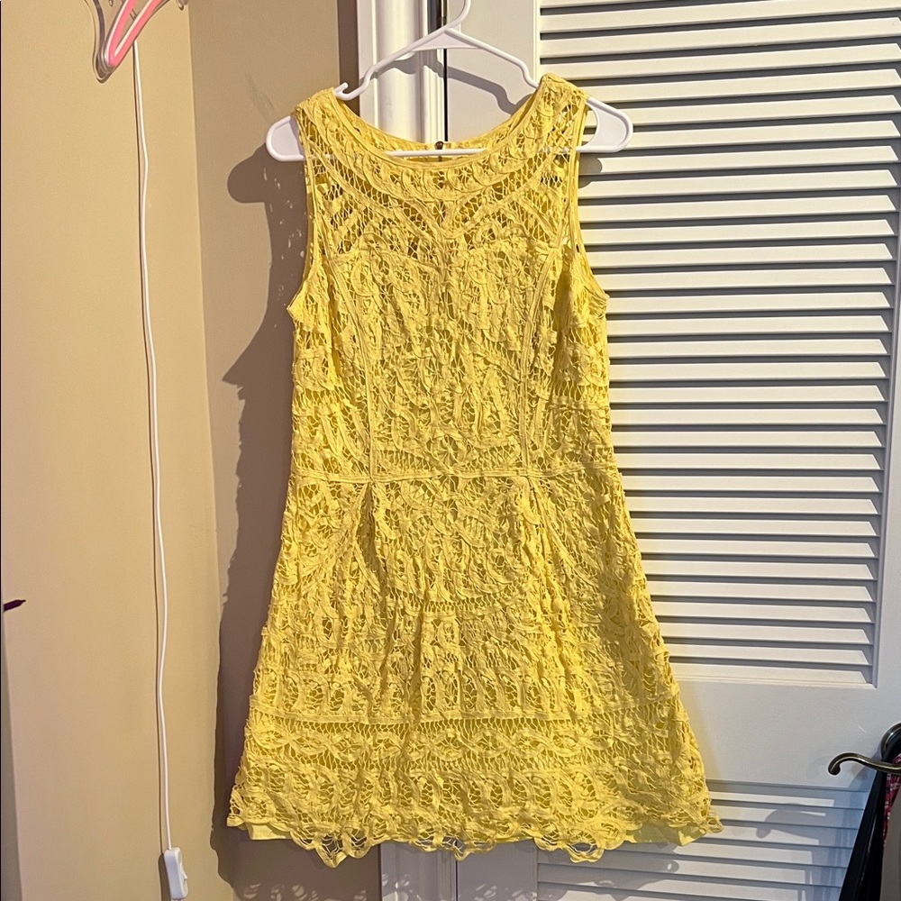 Yellow Lace Lilly Pulitzer Dress
